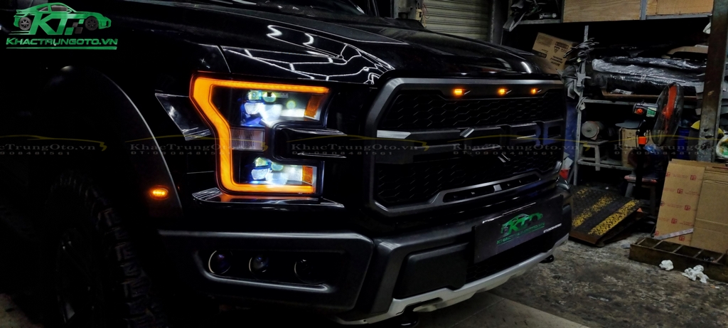 Nâng Cấp Ánh Sáng LED Laser Cho Ông Vua Bán Tải Ford Raptor F150