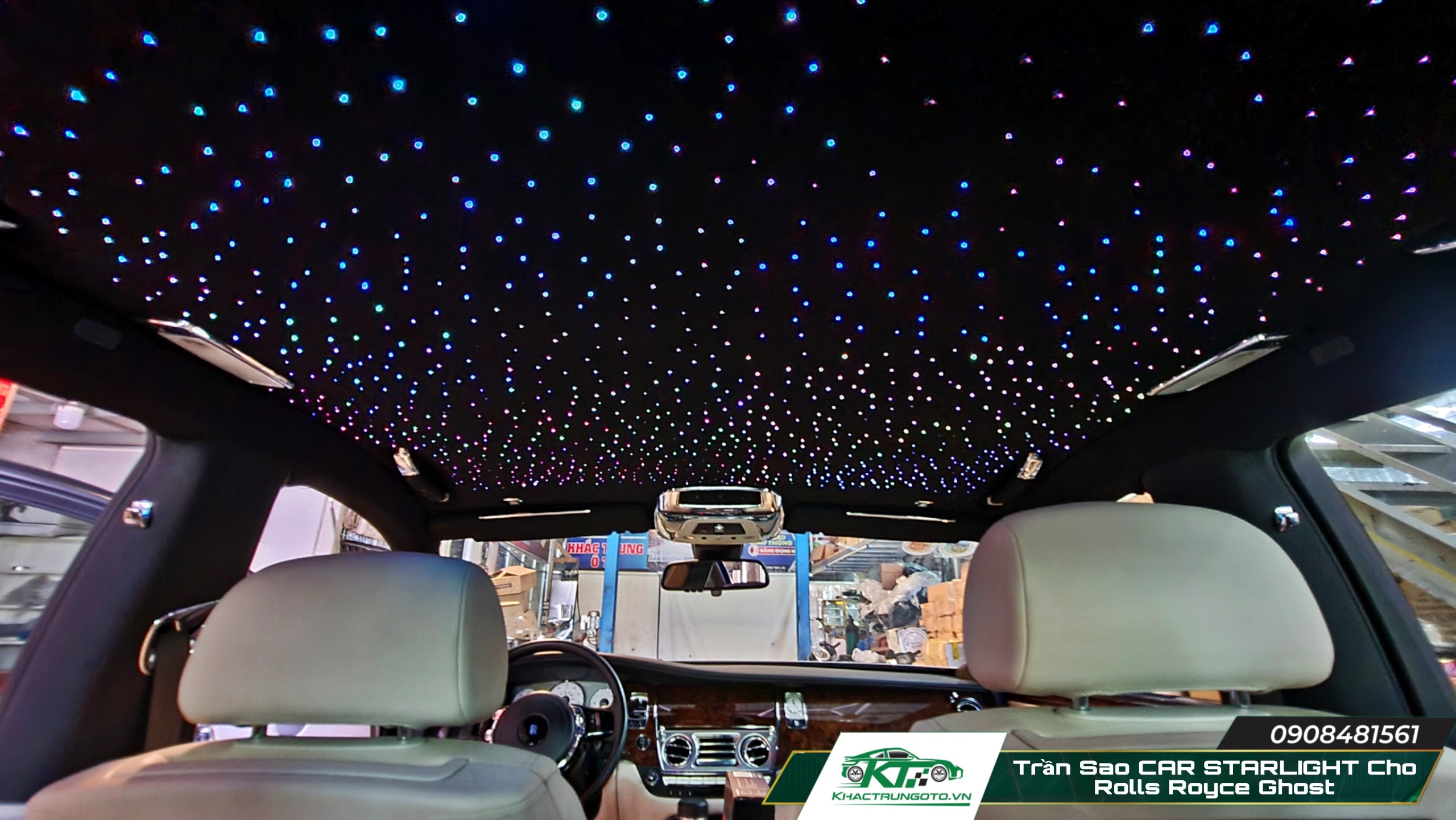SANLI LED 32W RGBW Rolls Royce Ceiling Stars Twinkle Fiber Optic Ceiling  Stars for Car Truck SUV  RV  Azimomshop  Azimom Shop