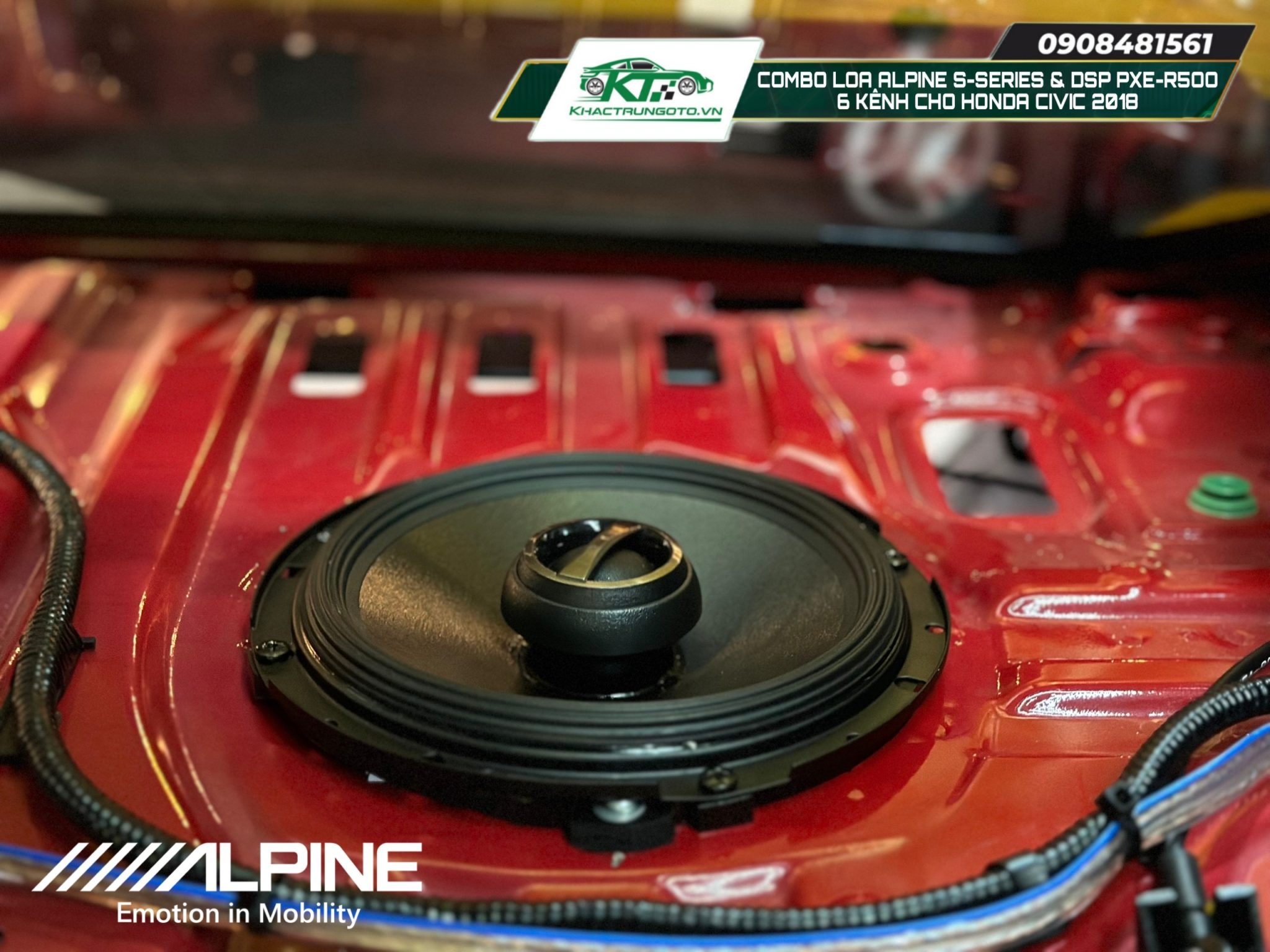 Độ Âm Thanh ALPINE S-Series Kết Hợp DSP PXE-R500 6 Kênh Cho Civic 2018 ...