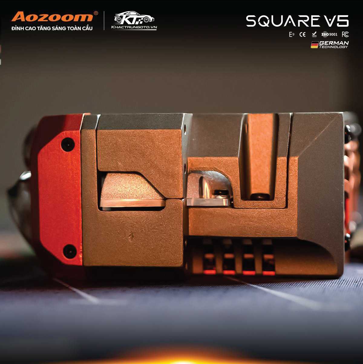 Siêu Phẩm Tăng Sáng Sắp Ra Mắt Bi Led Aozoom Square V5 9